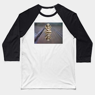 Copper statue of Lord Ganesha with reflection in water Baseball T-Shirt